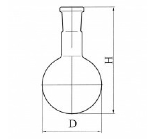 Колба круглодонная со шлифом К-1-250-29/32, ТС