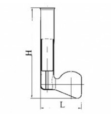 Колба L-образная с держателем h=220 ДК-НАМИ