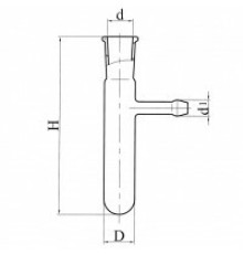 Пробирка с отводом ГФ 6.451.226-09