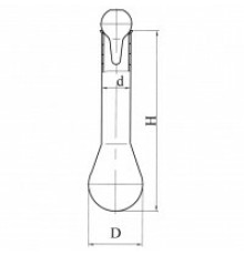 Колба Къельдаля 2-500-34 с цилиндрической горловиной