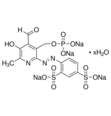 Твердый гидрат тетранатриевой соли пиридоксальфосфат-6-азо (бензол-2,4-дисульфоновой кислоты), 98% (ВЭЖХ) Sigma P178