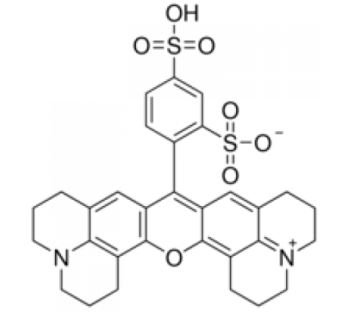 Сульфородамин 101 (свободн. кислота), 99%, pure, laser сорт, Acros Organics, 100мг